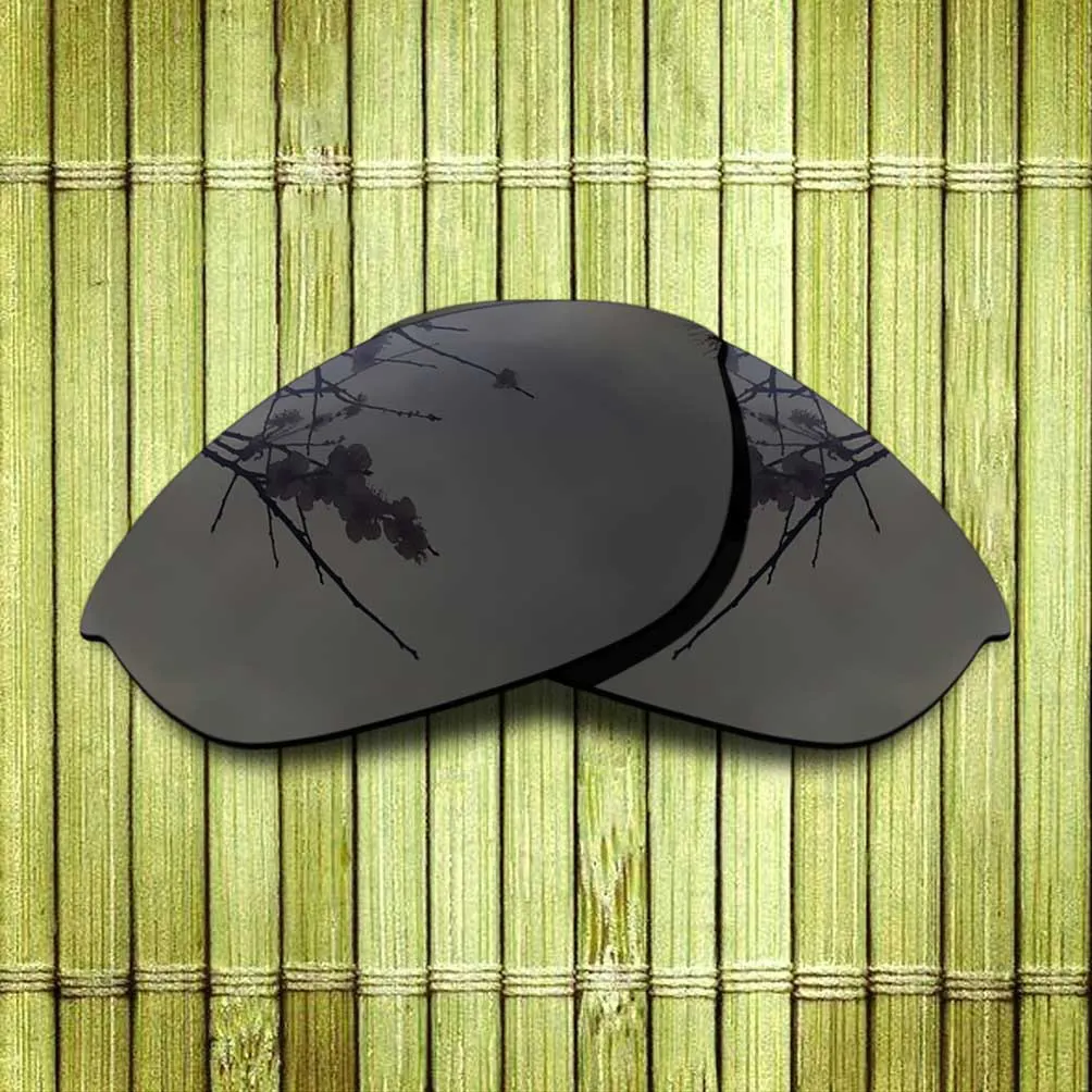 Поляризованных Сменные линзы для-солнцезащитные очки Oakley половина солнечные очки к куртке рамка True Цвет зеркальное покрытие-варианты - Цвет линз: Black
