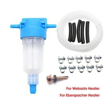 

Fuel Pipe Hose Clip Kit W/ Fuel Water Filter Separator For Webasto Eberspacher