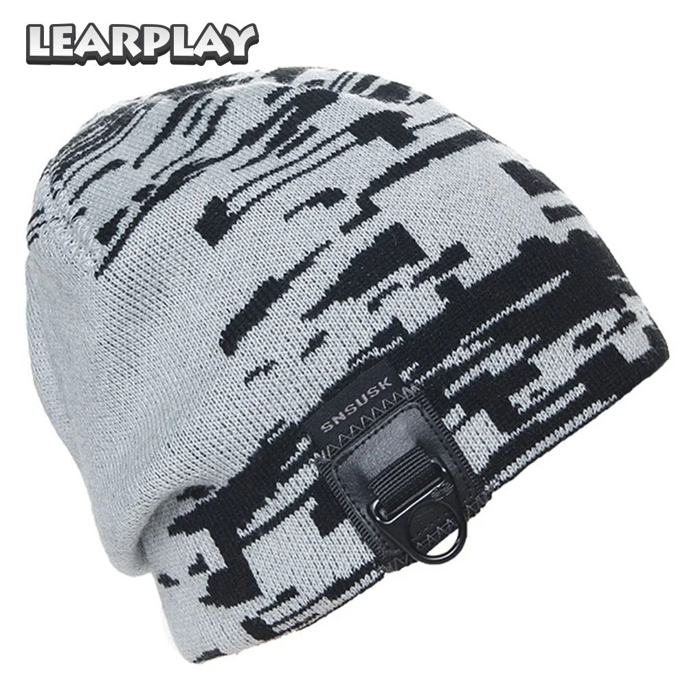 Камуфляжная Осенняя зимняя теплая шапка Skullies для мужчин женщин и мужчин, вязаная шапка для катания на лыжах и коньках, спортивная шапка