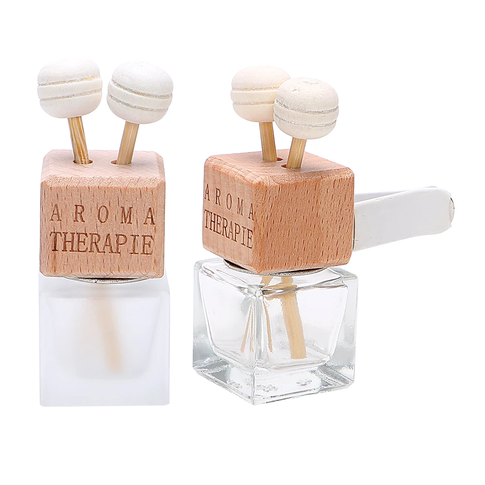 

LEEPEE Car-styling Perfume Pendant Auto Ornament Air Freshener For Essential Oils Hanging Glass Bottle Car Perfume Bottle