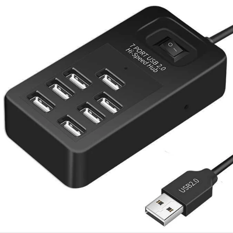 7 портов USB 2 0 концентратор расширения высокоскоростной сплиттер удлинитель