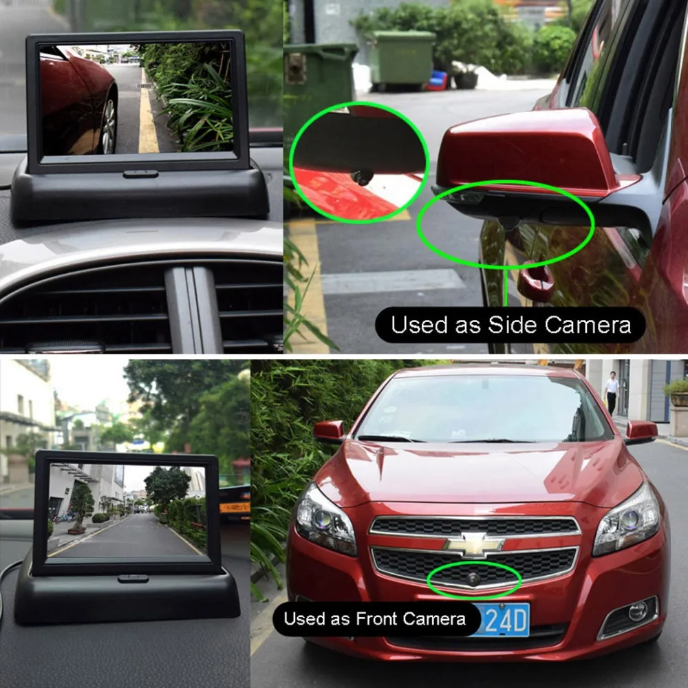 Новинка Авто 4 светодиодный камера автомобиля 360 ° HD камера заднего вида автомобиля Ca Грузовик ночного видения парковочные принадлежности водонепроницаемый