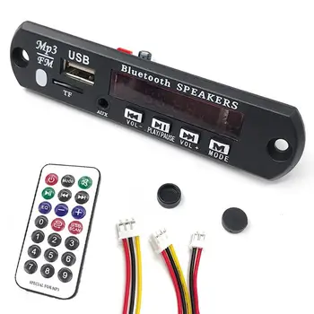 

Dc 12V Car Auto Mp3 Fm Aux Decoder Board Plate Udio Module / Tf Sd Card Usb Radio Car Mp3 Speaker Accessories