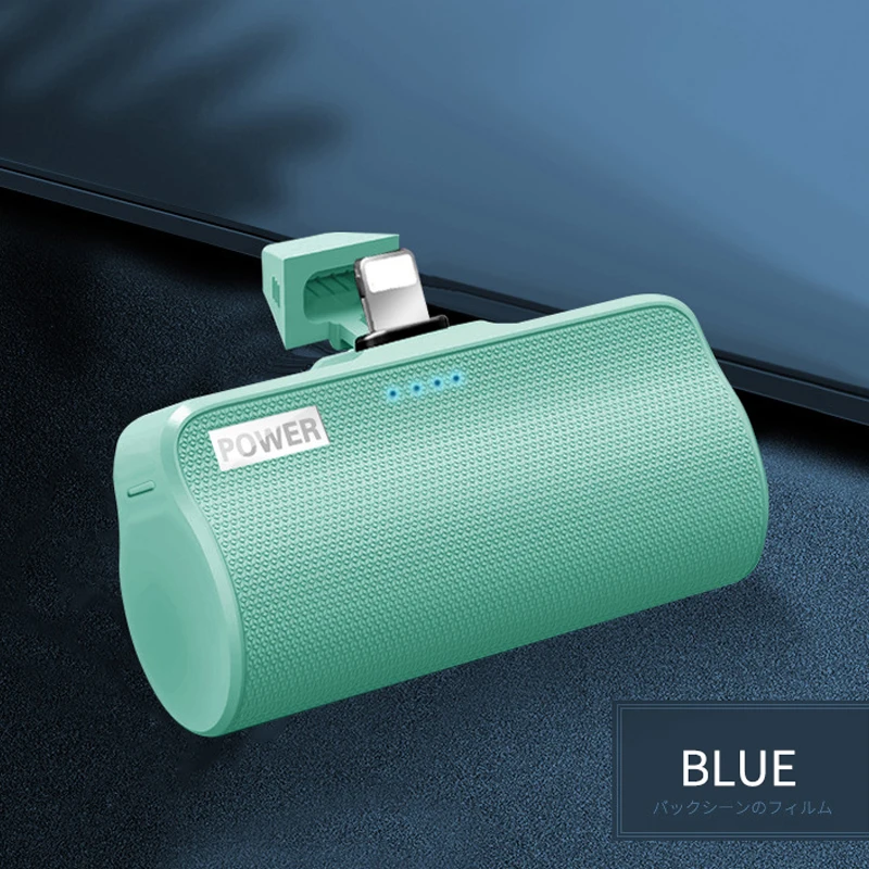3000 мАч Мини Внешний аккумулятор портативное Внешнее зарядное устройство беспроводной внешний аккумулятор быстрая зарядка для Xiaomi iPhone samsung huawei LG - Цвет: Blue for Type C