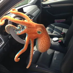 Kawaii simulação polvo brinquedo de pelúcia bonito animal de pelúcia boneca macio decoração para casa travesseiro havaiano presente coxim vida marinha