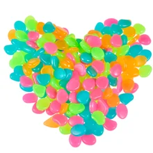 Для дорожек садовая дорожка для Патио газон сад двора Декор светящиеся камни 100 шт светится в темноте садовые камни светящиеся камни