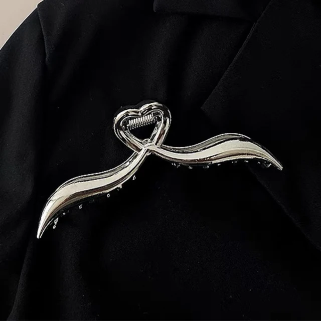 Ruoshui Woman Novelty Irregular Hairpins Punk Style Metal Silver Hair Claws Barrettes Women Hair Accessories Hair Clips Hairgrip style 12