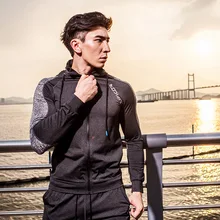 Стиль спортивные Фитнес Костюмы Для мужчин, классный комплект из цифровая печать кардиган с застежкой-молнией Для Мужчин's Спортивная Толстовка детская одежда от a Generation of Fat