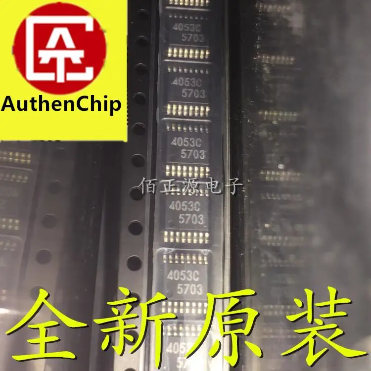 

10 шт., 100% оригинальная новая искусственная кожа, Шелковый экран 4053C, патч SSOP16, аналоговый коммутационный чип