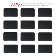 12 Pcs Cpap Foam Filters Replacement Reusable BMC Air Filter For CPAP/AutoCPAP/BiPAP Machine 100% Cotton Free Shipping