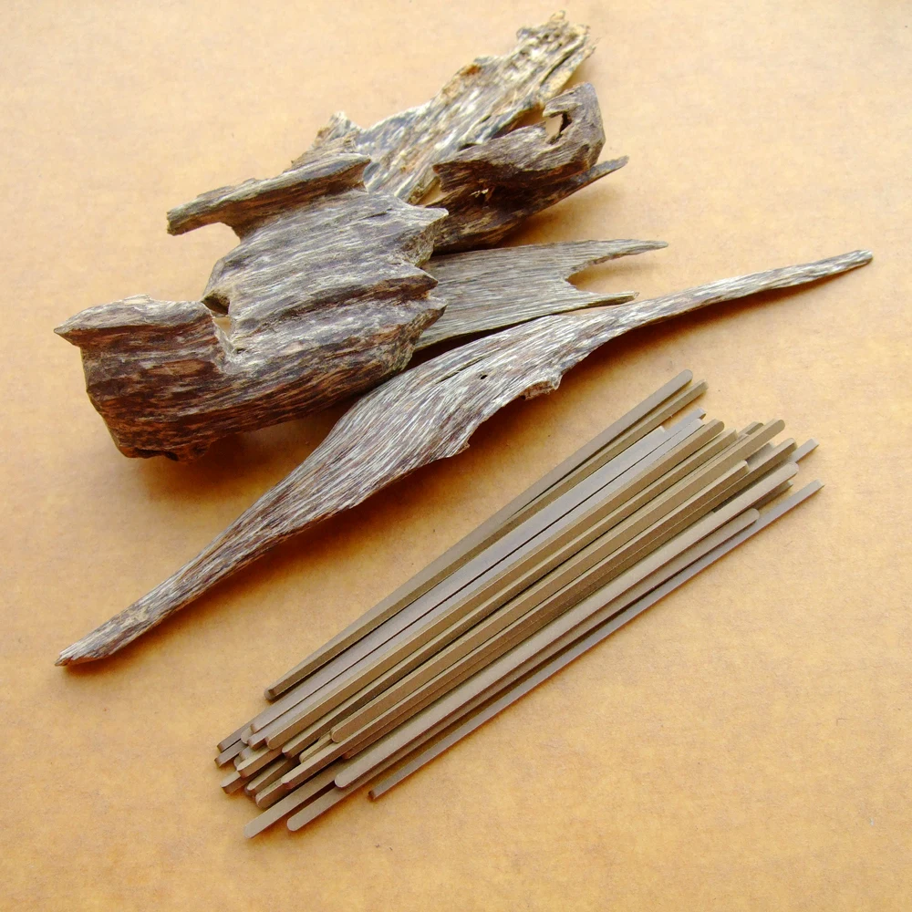 Натуральные вьетнамские 7A Agarwood Oud 30 шт. квадратные благовония алойное дерево 8 см