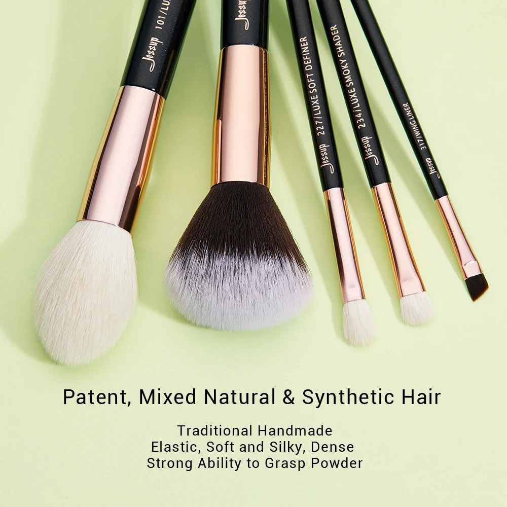 Günstig Jessup Schönheit 25 stücke Make Up Pinsel Set Natürliche Haar maquiagem berufs komplette Foundation Lidschatten Contour Highlighter T155