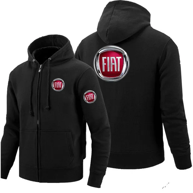 Для лого Fiat толстовка на молнии мужские толстовки на молнии Осенняя толстовка с капюшоном зимняя длинная модная повседневная одежда t - Цвет: 1