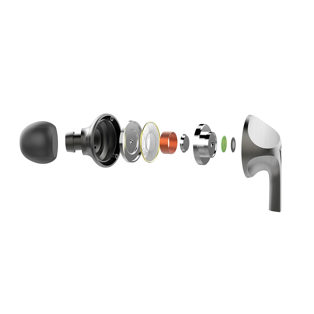 Оригинальные металлические наушники вкладыши AUGLAMOUR F200 HIFI DJ 10 мм графеновые