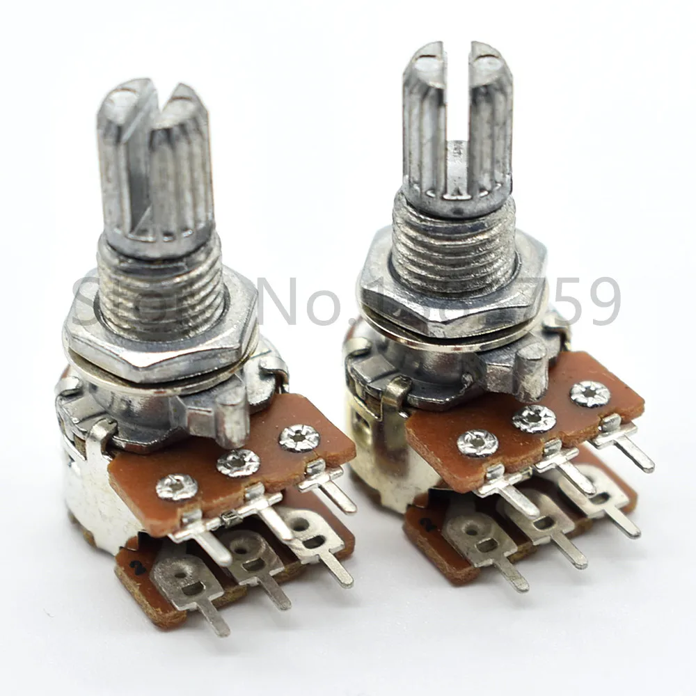 2pcs 12type Potentiometer Stereo Channel B50k Flower Handle 15mm Volume Adjustable