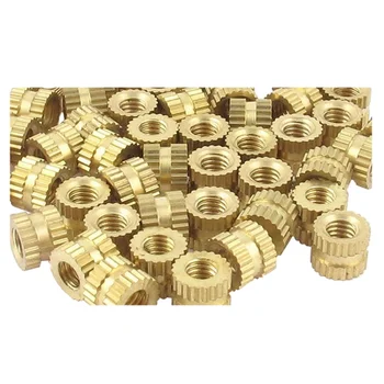 

New Injection Molding 3mm x 5mm x 4mm Fittings Knurl Thread Inserts 50 Pcs