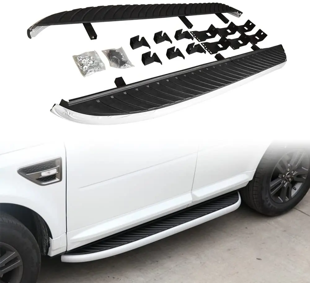 2 шт., подходит для Land Rover- Freelander 2 LR2 2006-2016, фиксированная дверь, ходовая доска, боковая ступенька Nerf Bar Guard Protector-черный 2 шт., подходит для Land Rover- Freelander 2 LR2 2006-2016, фиксированная дверь, ходовая доска, боковая ступенька Nerf Bar Guard Protector-черный