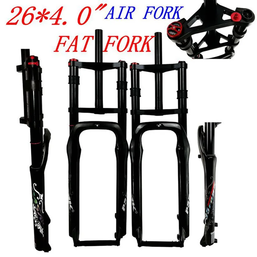 

26inch P35 Snow Bike Bicycle Oil/gas Aluminum Alloy Shock Absorber Air Front Fork Double Shoulder Off-road Bicycle 135MM