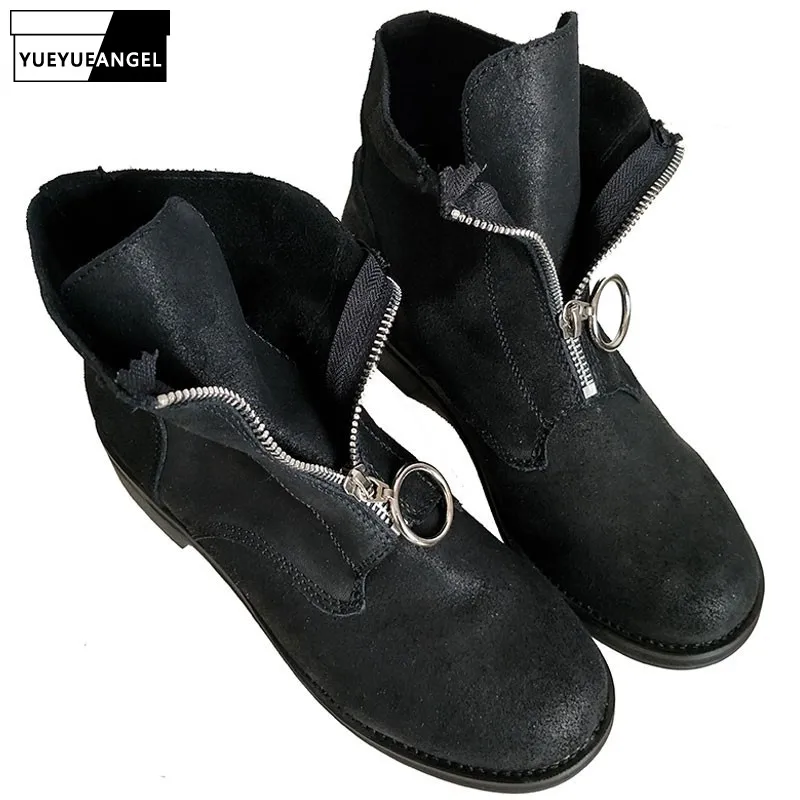 black biker style boots