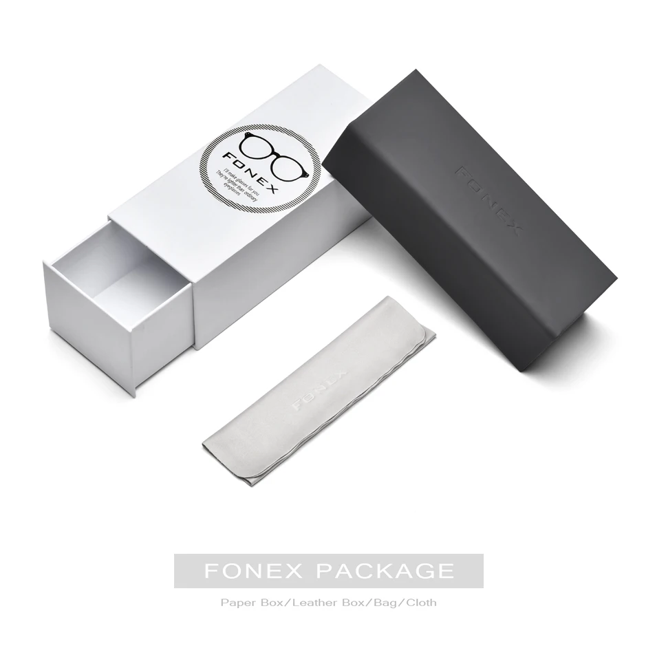FONEX Очки солнцезащитные унисекс без винтов из титанового сплава 8203|Мужские очки| |