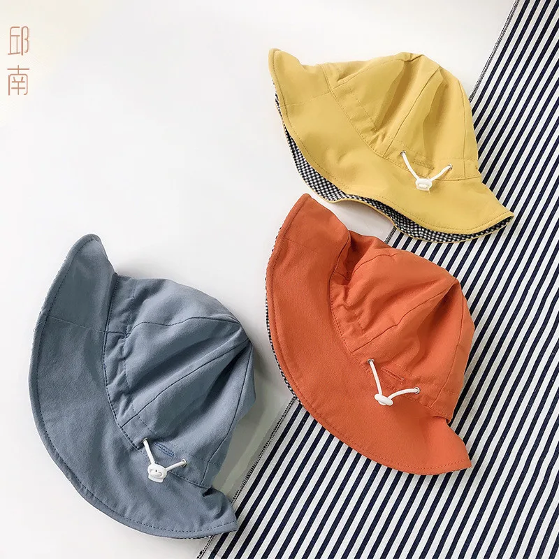 Летняя модная однотонная шапка для девочек Складывающийся козырек Повседневная