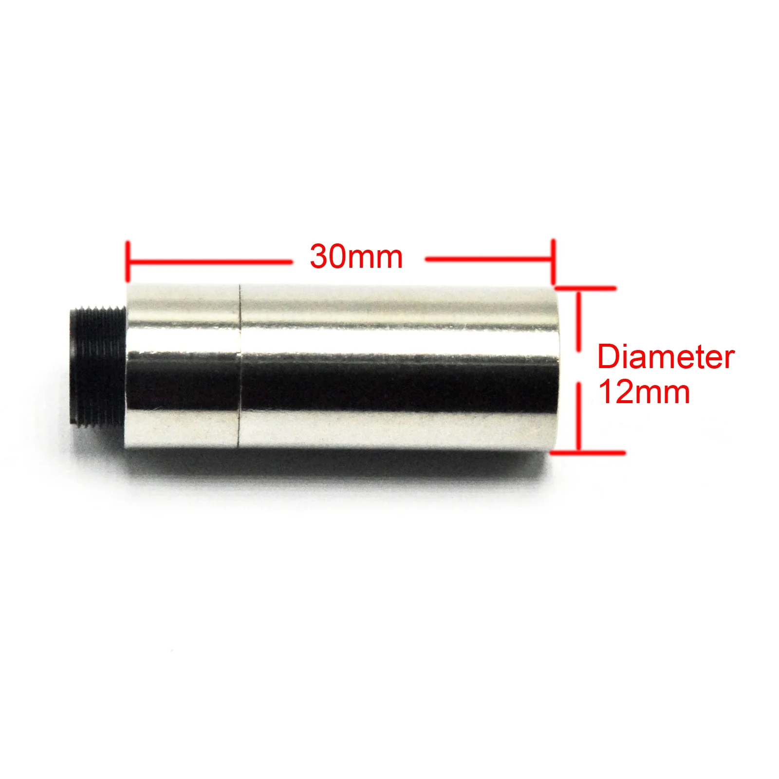 12x30mm 5.6mm Laser Diode Housing with Silver Heatsink Holder DIY Blue/Green/Red/IR Lazer Module
