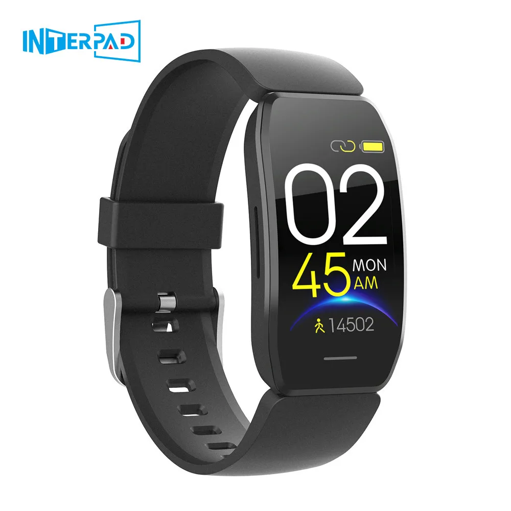 

Interpad Men Women Smart Watch 1.44 Inch Touch Screen IP67 Waterproof Bluetooth Montre Connectée Smartwatch For Android iOS