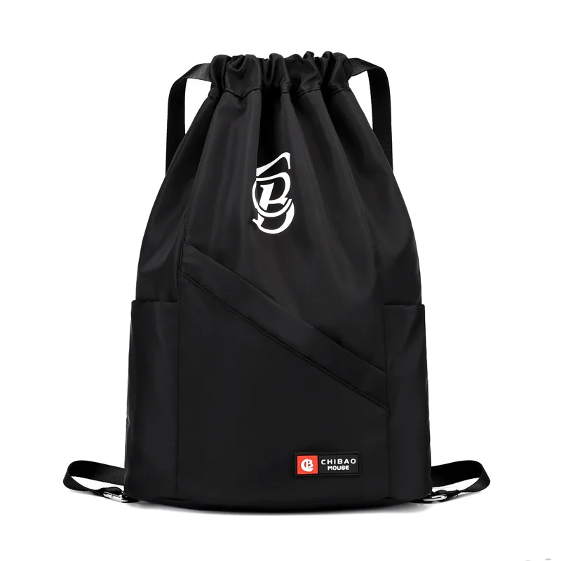 

Drawstring Bag Backpack Women's Large Capacity Storage Drawstring Bag Outdoor Fitness Pull-belt Shoulder Waterproof Sports Bag