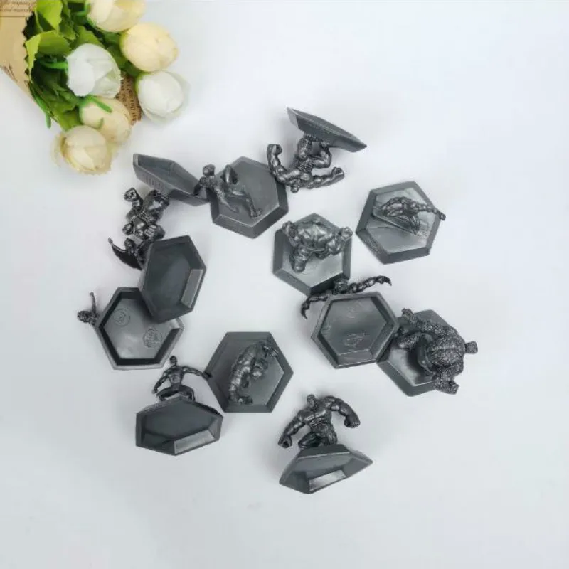 Фигурки супергероев серебряные Игрушки для мальчиков 3 5 4 см 50 шт./лот ТВ аниме