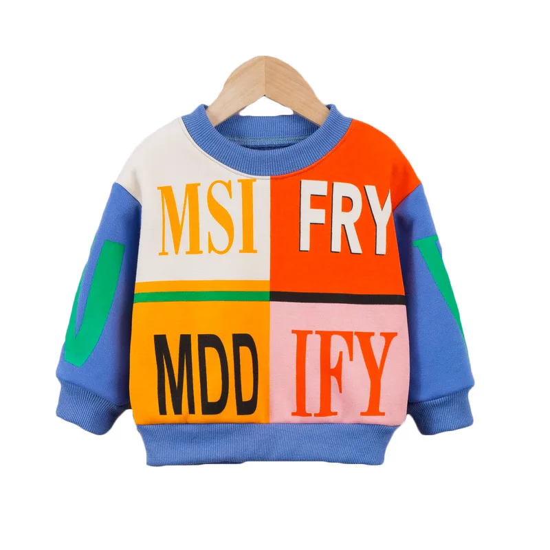 

New Winter Baby Girl Clothes Fashion Children Boys Cotton Letter T Shirt One Piece Toddler Casual Costume Infant Kids Sportswear