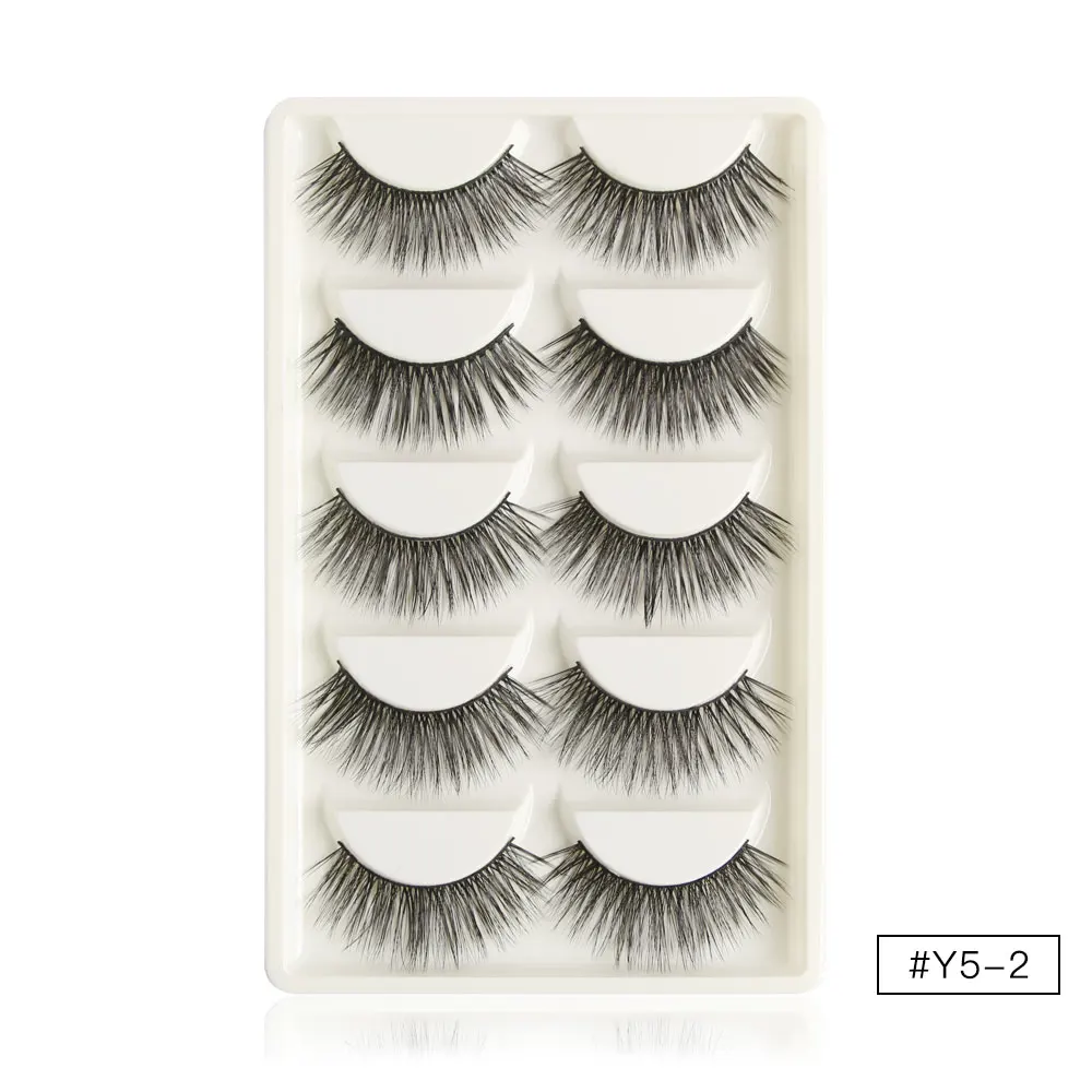 MAGEFY 5 Pairs/Pack Mink Eyelashes 3d Mink Lashes Extension Natural Long False Eyelashes Handmade Plastic Cotton Stalk Fake Lash MAGEFY 5 Pairs/Pack Mink Eyelashes 3d Mink Lashes Extension Natural Long False Eyelashes Handmade Plastic Cotton Stalk Fake Lash