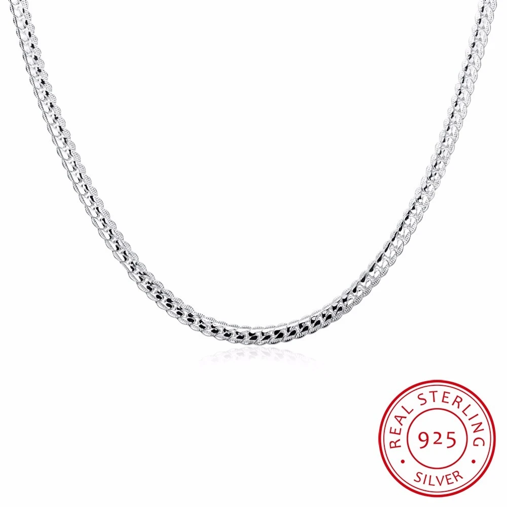 Fashion Men S Necklace 925 Sterling Silver 50cm Chain Charm Aliexpress Fashion Men S Necklace 925 Sterling Silver 50cm Chain Charm Aliexpress
