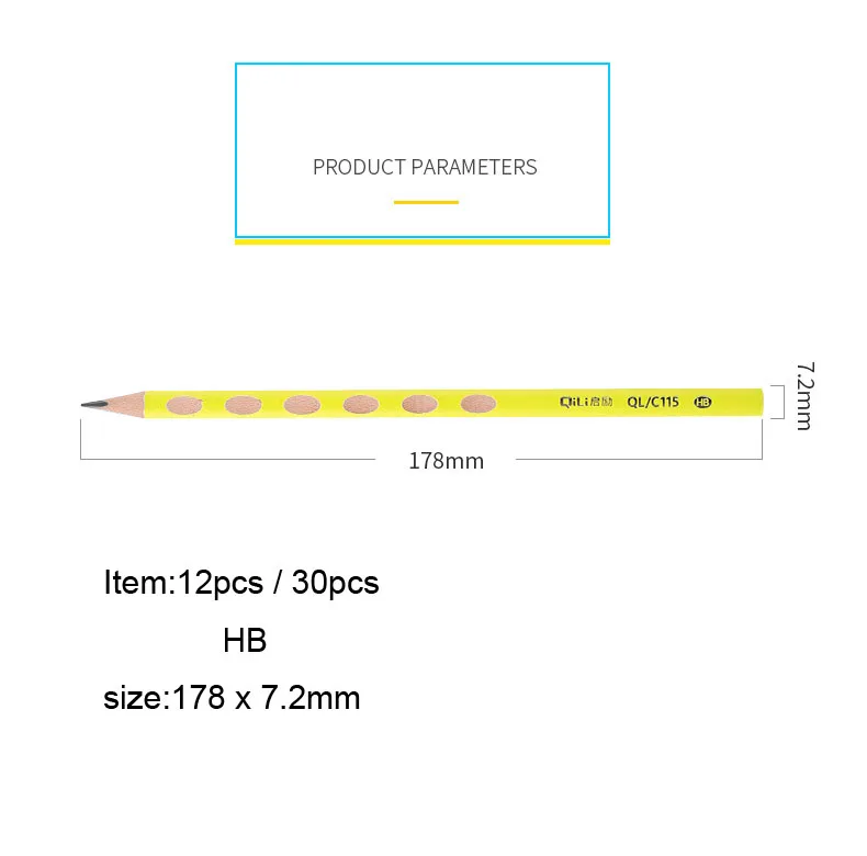 12/30 шт., защита окружающей среды, для детей, HB, треугольник, милый карандаш, живопись, для письма, Стандартный Карандаш, коррекция, для письма, осанка