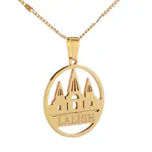 Lalish ожерелья с подвесками золотого цвета из нержавеющей стали Yezidi Faith Pilgrimage ювелирные изделия
