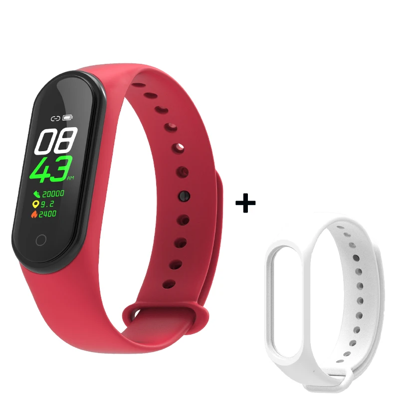 As shown 15 M4 смарт-браслет спортивный водонепроницаемый фитнес-браслет SmartBand дает дополнительный ремень кровяное давление пульсометр для мужчин женщин детей - Цвет: As shown 15