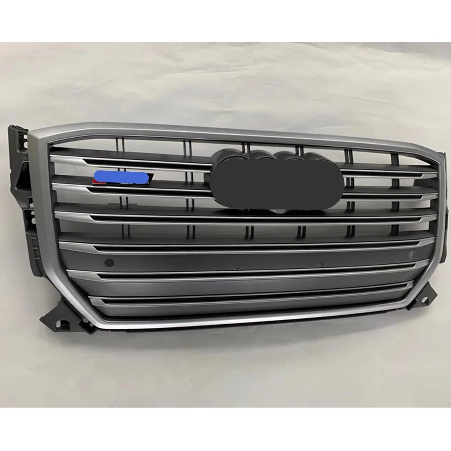 For SQ2 Style Front Sport Hex Mesh Honeycomb Hood Grill Chrome Gray for Audi Q2/SQ2 2017 2018 2019 | Автомобили и мотоциклы