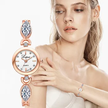 

Fashion Watches For Women Small Exquisite European Style Beauty Leisure Bracelet Watch Crystal Luxury Clock Watch Gifts Relogio