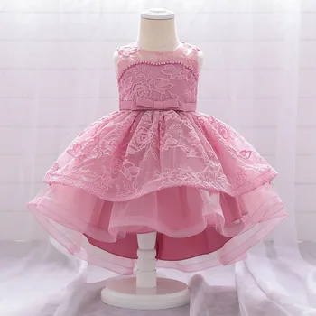 

Summer infantil Dress Elegant Princess Dress Kids Dresses For Girl Costume Children Wedding Dress 1Year Birthday party vestidos