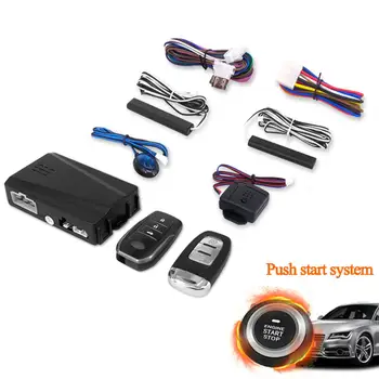 

12V General Car Alarm System Kit Anti-theft System Remote Start Remote Controller Keyless Enter System PKE One Key Start ST888
