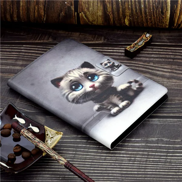Чехол для планшета с мультяшным принтом для huawei MediaPad T3 10 AGS-W09 AGS-L09 AGS-L03 9,6 Funda Cover Flip защитный стоячая таблетница - Цвет: ChongWuMao