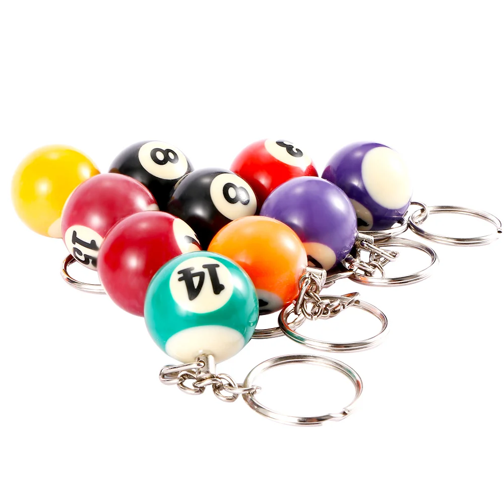 1.25 Inch Number 11 Eleven Mini POOL BALL Billiard Key Chain Ring Keychain NEW