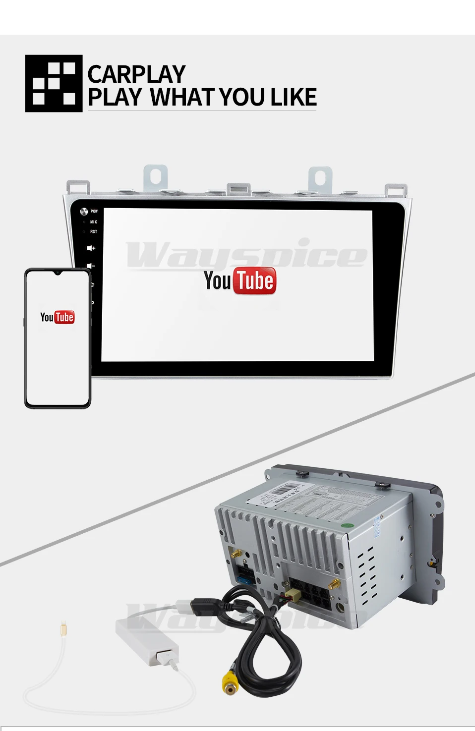 Wayspice android 9,0 автомобильный dvd для Mazda 6 2008 2009 2010 2011 2012 2013 радио аудио GPS; Мультимедийный проигрыватель