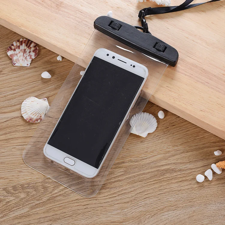 

Waterproof Cellphone Bag Summer Day Outdoor Swimming Rafting Angling Transparent Waterproof PVC Mobile Phone Case