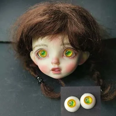Bjd eyes 12 мм глаза из смолы bjd кукольные глаза 8 видов bjd eyes 1/6 куклы napi carol aod dod msd куклы аксессуары ручной работы diy игрушка - Цвет: a7