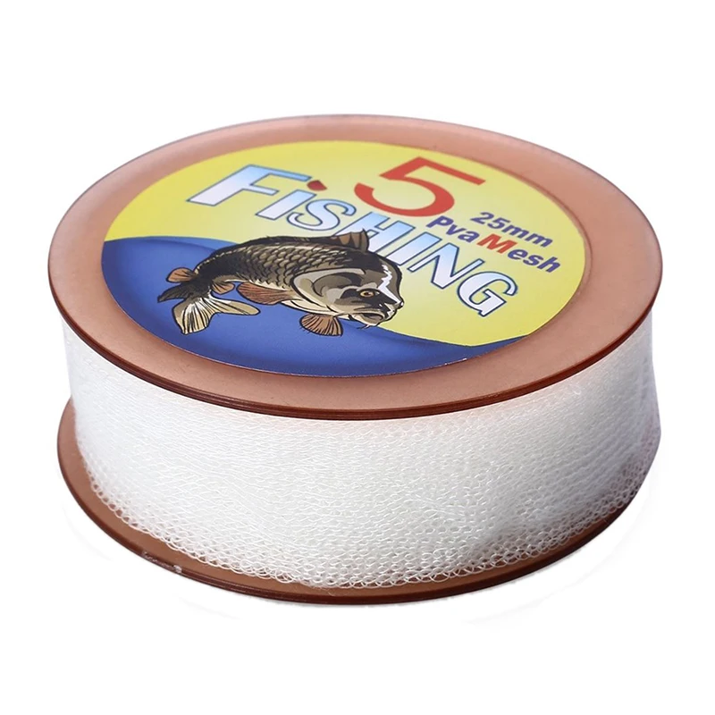 

NEW-5M PVA Carp Fishing Mesh Universal Refill Stocking Rig Bait Bags 25MM