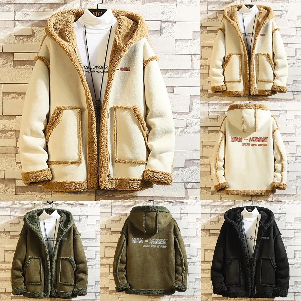 Abrigos mujer invierno chaqueta hombre зимнее пальто мужское осеннее однотонное флисовое повседневное модное пальто erkek mon