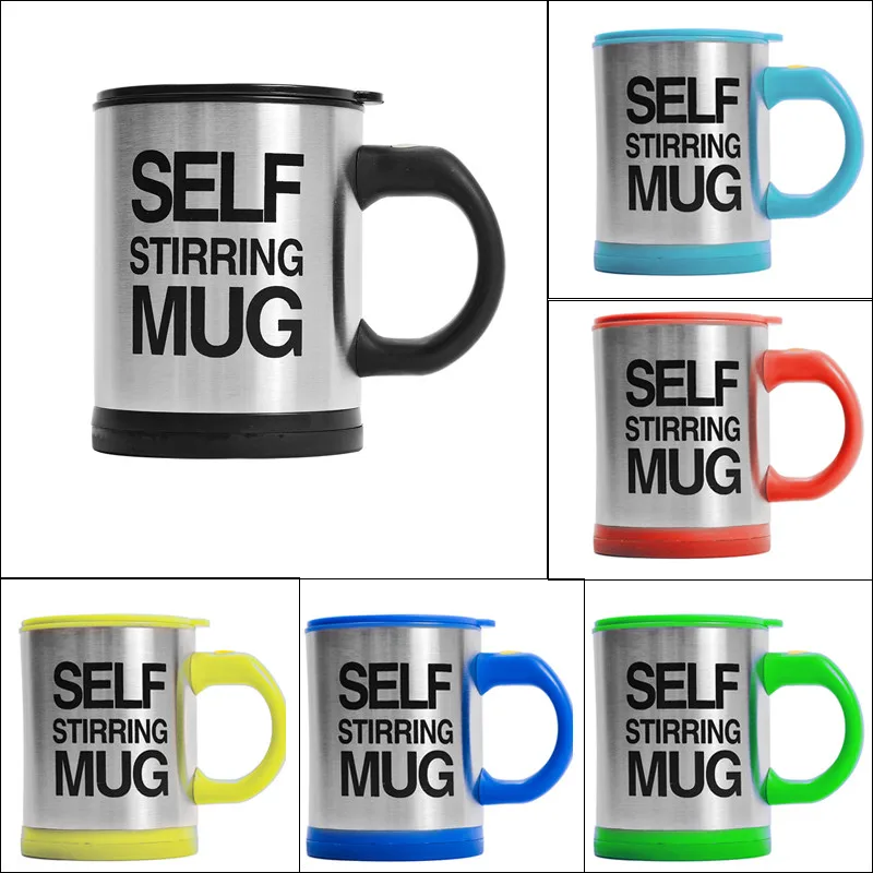 400ml Mugs Automatic Electric Lazy Self Stirring Mug Cup Milk Coffee Mixing Mug Smart Stainless Steel Juice Mix Cup Drinkware