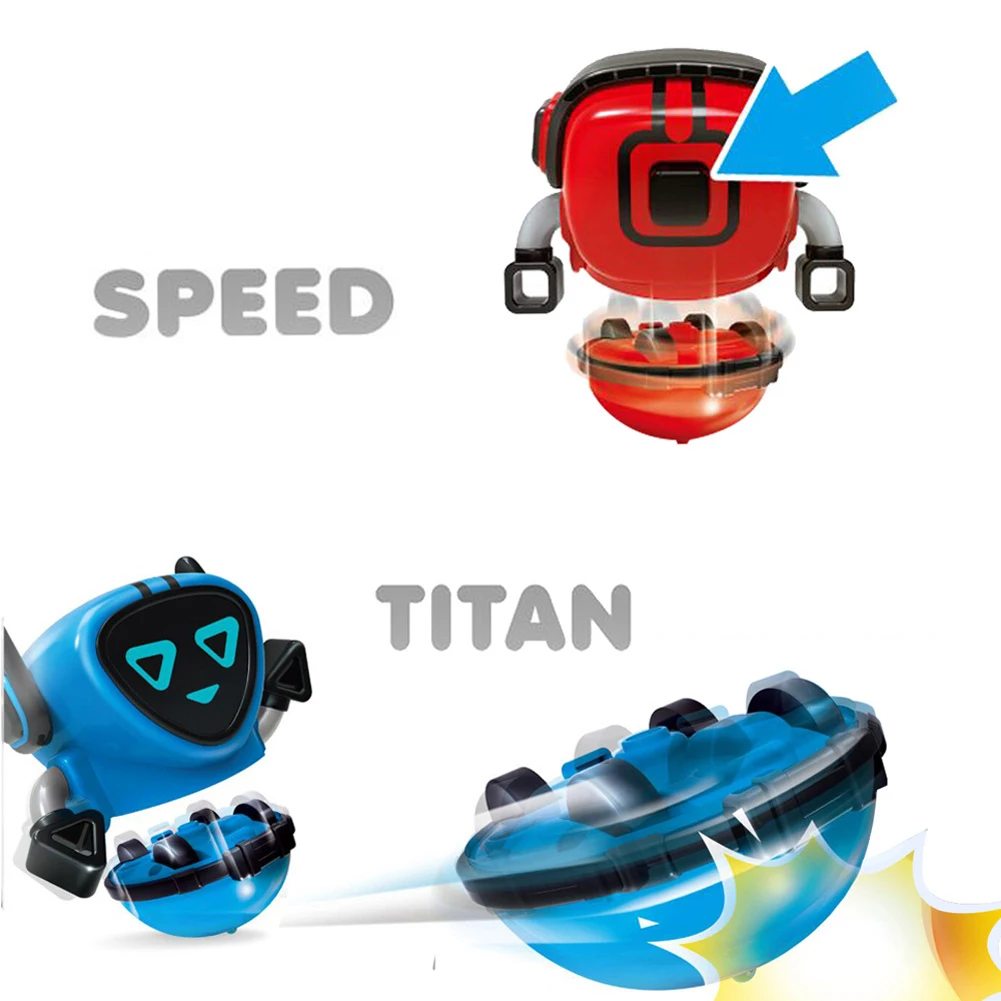 Detachable Robot Toys Removable Gyroscopes 3-Modes Wind-up Car Launching Mode Robots Gyro Pull Back Educational Toy For Kids
