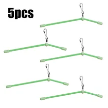 

5pcs Anti-Tangle Feeder Booms Luminous Anti Tangle Boom With Sinker Snap Swivels For Soft Fishing Bait Lure Tackle Pesca Tools