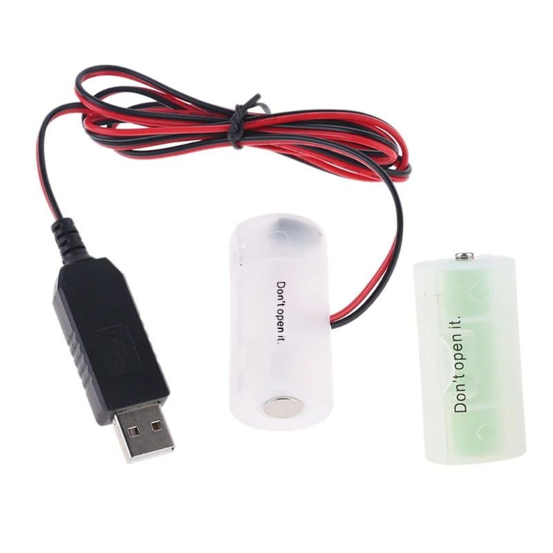 Аккумуляторная батарея LR14 C блок питания USB сменный 1-4 шт. 1 5 В светодиодный для